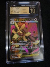 Mega Lopunny Ex 115/094 Pokemon Phantasmal Flames CGC 10 Pristine picture