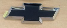 Chrome Black Textured Rear Bowtie Emblem Fits Chevy Tahoe Suburban 2007-2014 picture