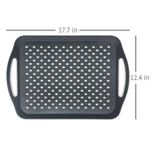 Non-Slip Serving Tray with Handles 17.7