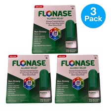 Flonase Allergy Relief 72 Sprays 3 Pack New 11/26 picture