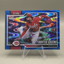 2026 Topps Chrome - Hunter Greene #135 Blue RayWave Refractor /15 picture