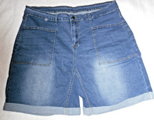 NWOT Jean Shorts size 4x distressed Unknown brand.  picture