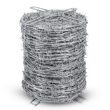 Premium Quality Barbed Wire 25Ft, 50Ft, 328 Ft, 4 Point, 16 GA Barbed Wire Fence picture
