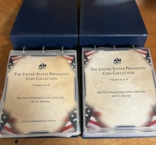 Postal Commemorative Society US Presidents Coin Collection Vol I & II.  picture