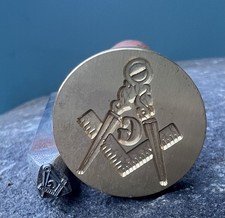 Masonic Master Mason Penny Punch Stamping Tool Fraternal Order Logo Punch Tool picture