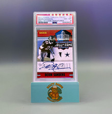 Panini 2011 Timeless Treasures Deion Sanders HOF Signatures Auto #8 PSA 8 picture