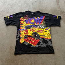 Vintage 1996 Steve Grissom WCW NASCAR #29 AOP T Shirt XL Wrestling Racing USA picture