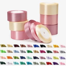 25yards 6mm - 50mm Satin ribbon choose your color picture