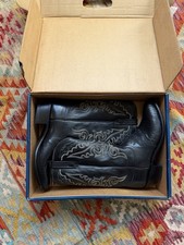 Lucchese Kip Men’s 11D Exotic Lizard Kip Cowboy Boots - Black - New In Box NIB picture