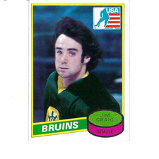 Jim Craig 1980-81 Topps RC OLY Scratched #22 Bruins picture