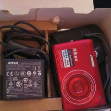 Nikon COOLPIX S4100 Compact Digital Camera Red 14MP 5x Zoom 3