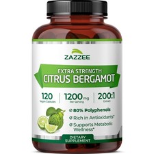 Zazzee Citrus Bergamot 1200mg 120 Capsules picture