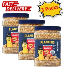 PLANTERS Lightly Salted Dry Roasted Peanuts Party Snacks 2.16 lb (3 Pack) picture