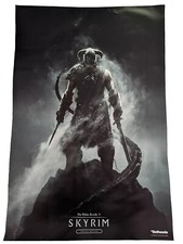 Skyrim Elder Scrolls 5 Poster Double Sided Size 33