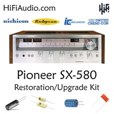 Pioneer SX-580 rebuild restoration recap upgrade kit repair filter capacitor picture