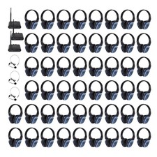 Retekess TA003S TA004S Silent Disco Headphone, 6-Channel with Bluetooth, 50 Pack picture