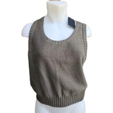 Melrose and Market Nordstrom  Sleeveles Sweater Olive-Kalamata Green,NWT,M picture