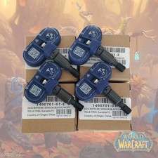 Set of 4 NEW OEM Tesla Model 3 S X Y Bluetooth TPMS Sensor with Nut 1490701-01-E picture