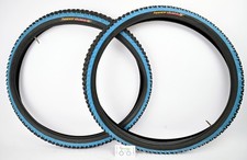 Vintage PAIR Panaracer Fire XC Pro Tire 26 x 2.1 Clincher MTB Bike Tires Blue picture