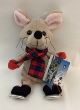 Snowden And Friends Plush Stuffed Christmas Ice Skating Mouse 1997 NOS Brown picture