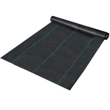 Uimoso 6x300 ft Heavy Duty PP Woven Weed Barrier Landscape Ground Cover 2.4Oz picture