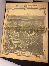 1925 Morning Oregonian New Year’s Edition Portland Oregon Mt Hood Newspaper picture