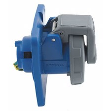 Hubbell Wiring Device-Kellems Hbl3100r6w Watertight Pin & Sleeve Receptacle, picture