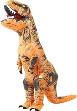 miwhse Halloween Inflatable Dinosaur Costume Adult Fancy Large, Brown picture