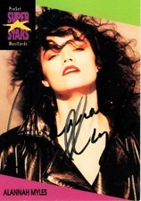 ALANNAH MYLES signed autographed PROSET SUPER STARS MUSICARDS trading card picture