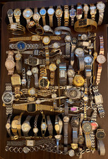 HUGE Lot 80 Vintage Now Used Watches few run GoldSilver Tone SEIKO ELGIN Pulsar+ picture