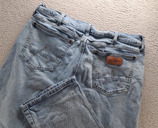 Wrangler Retro Bootcut Slim Fit Jeans Mens 38x32 Light Wash Western Cowboy Ranch picture