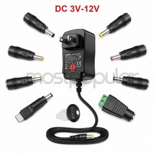 12W 3V-12V Universal AC Adapter Power Supply Wall Charger Cord for DC Charger picture