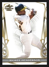 2023 Leaf Trinity #46 Rickey Henderson Oakland Athletics HOF picture