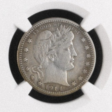 1914-S Barber Quarter As shown in the figure, San Francisco, Nice Key Date picture