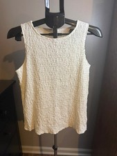 Maurices Ivory Textured Sleeveless Top Medium NWT picture