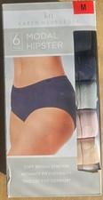 Karen Neuburger MEDIUM Women's Underwear Panties 6-Pack Soft Modal Hipster   picture