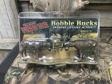 Bobble Bucks Vintage Deer Fighting Pair Lifelike Action picture