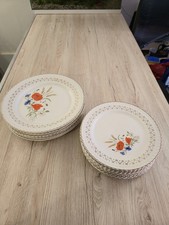 Digoin Sarreguemines Alicante Plate Lot - Vintage Poppy Decor » picture
