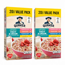 Quaker Instant Oatmeal, Fruit & Cream Variety Pack, 20 Packets 2 pack picture
