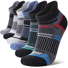 LANLEO Merino Wool Ankle Running Hiking Socks for Women Men Compression Suppo... picture