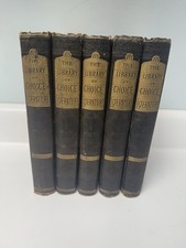 Antique 1883 The Library of Choice Literature Volumes 2, 5, 6, 7, 8-READ picture