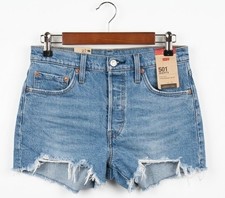 NWT LEVI'S 501® Original Fit High Rise Women's Shorts Size 28 picture