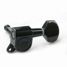 Wilkinson Black Flat Sided Mini Button 6 Line Tuning Pegs picture