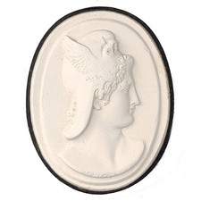 Antique 19th Century Grand Tour Plaster Intaglio #8 Winged Hermes picture