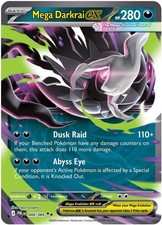 Mega Darkrai ex Holo Double Rare ME05: Pitch Black 048/084 NM picture