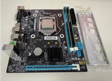 H81 LGA1150 mATX Motherboard i7 4th CPU 16GB (2x8GB) M.2 NVMe I/O Shield Battery picture