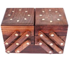 Indian Glance Wooden Jewelry Box - Design11 picture