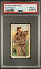 1909-11 T206 Sweet Caporal 350/25 Rube Waddell - PSA AUTH ALTERED - Browns HOF picture