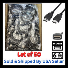 Lot of 50 HDMI Cables 6ft. High Speed - Bulk Wholesale picture