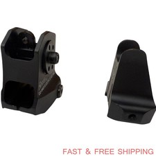 1 Pair Sight T actical Low Profile Metal Sights Folding Aluminum Front & Rear Se picture
